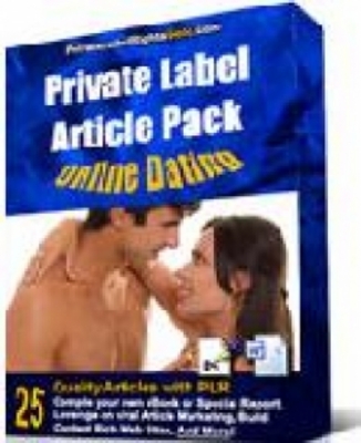 Product picture PLR (Private Label Rights) Online Dating Article Pack